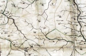 Mappa dei feudi dell'Alta Val Trebbia - 1600 circa