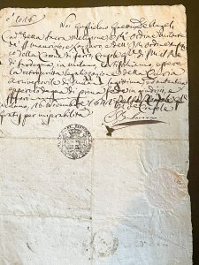 Documento del 1611